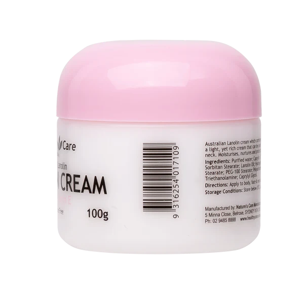 Kem dưỡng da Lanolin & Vitamin E tự nhiên Healthy Care 100g