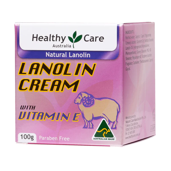 Kem dưỡng da Lanolin & Vitamin E tự nhiên Healthy Care 100g