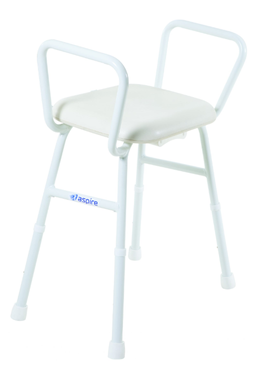Aspire Shower Stool Padded Seat & Back