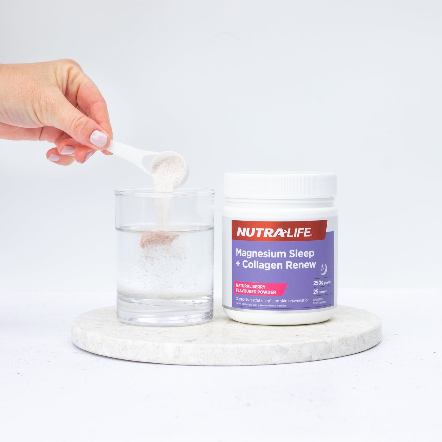 Nutra-Life Magnesium Sleep + Collagen Renew Berry Flavoured Powder 250g