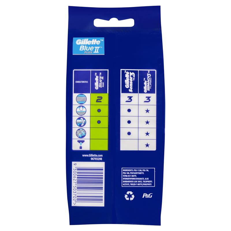 Gillette Blue II Disposables Pivot Plus 16 gói