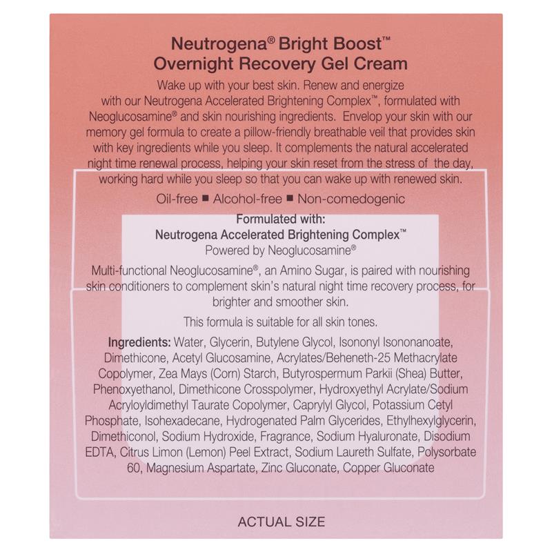 Gel phục hồi da ban đêm Neutrogena Bright Boost 50g