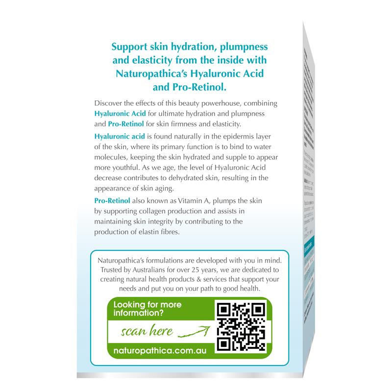 Naturopathica Collagenix Hyaluronic Acid + Pro Retinol 30 Viên Nang