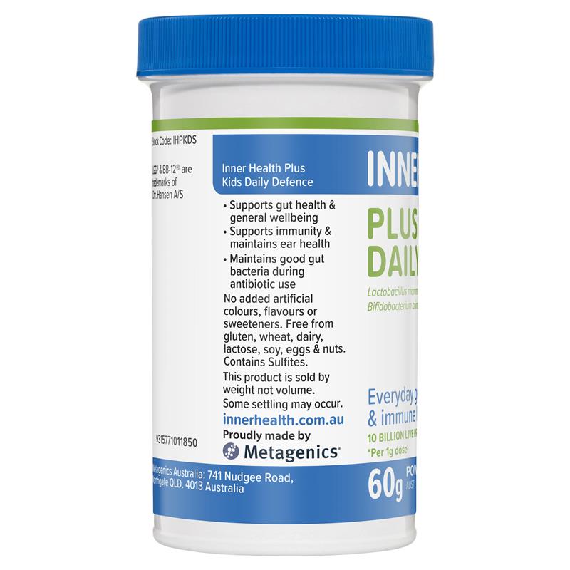 Inner Health Plus Kids Daily Defence Probiotic 60g Powder