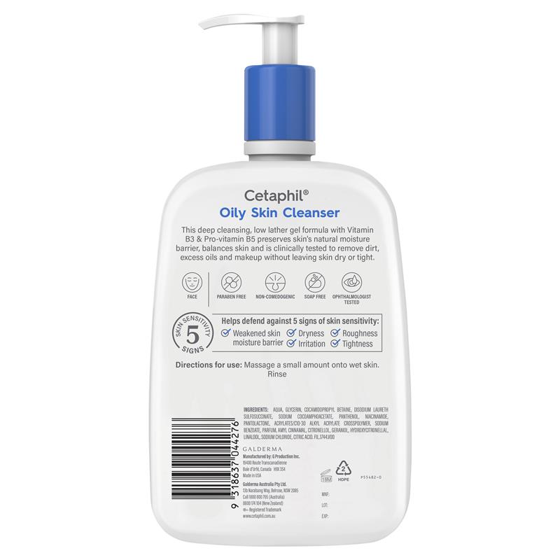 Sữa rửa mặt cho da dầu Cetaphil 1.25L