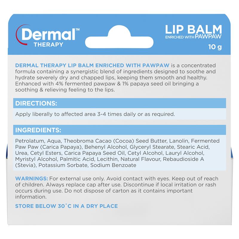 Dermal Therapy 木瓜润唇膏 10g