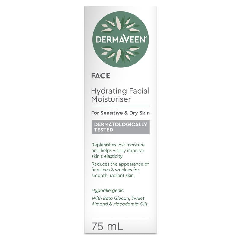 Kem dưỡng ẩm DermaVeen Face Hydrating Moisturiser 75ml