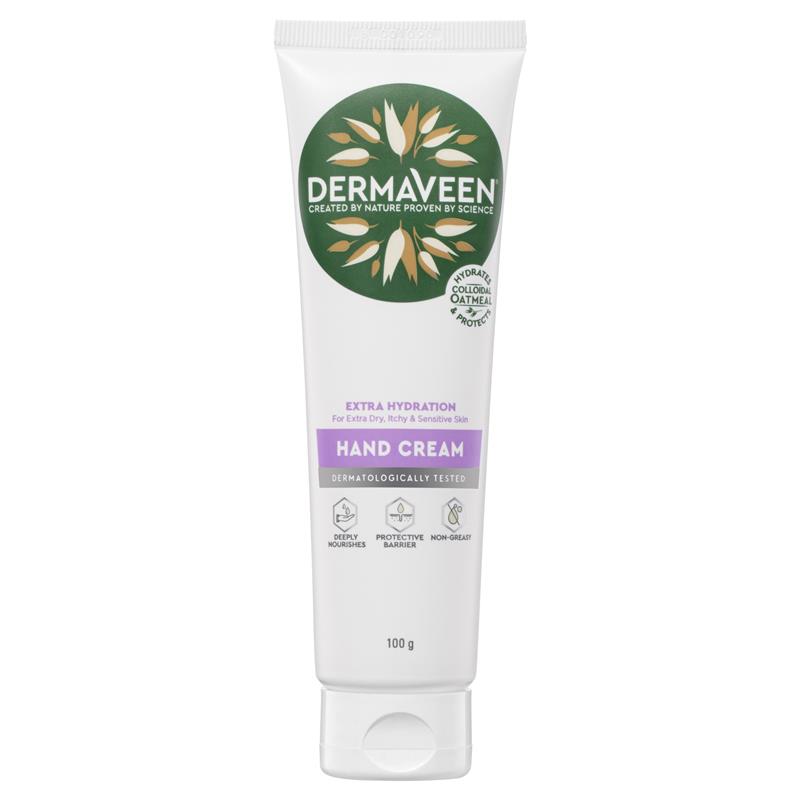 Kem dưỡng ẩm da tay DermaVeen Extra Hydration dành cho da cực khô, ngứa và nhạy cảm 100g