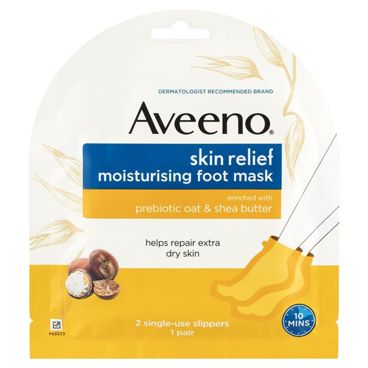 Aveeno 舒缓保湿无香足膜 1 对