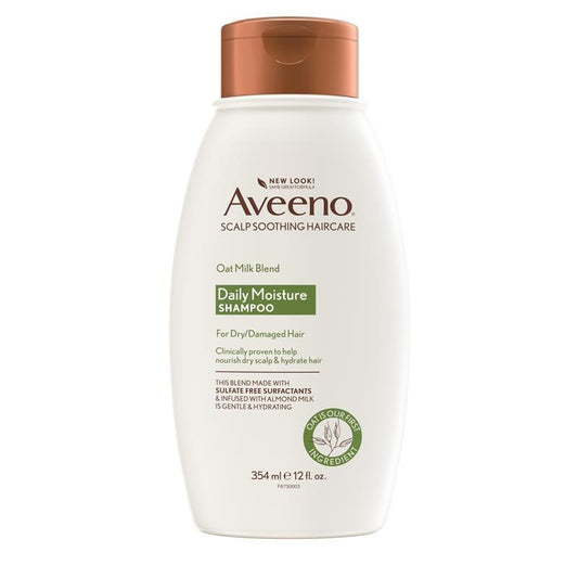 Aveeno 燕麦奶混合保湿洗发水,适合干燥和受损发质,354 毫升