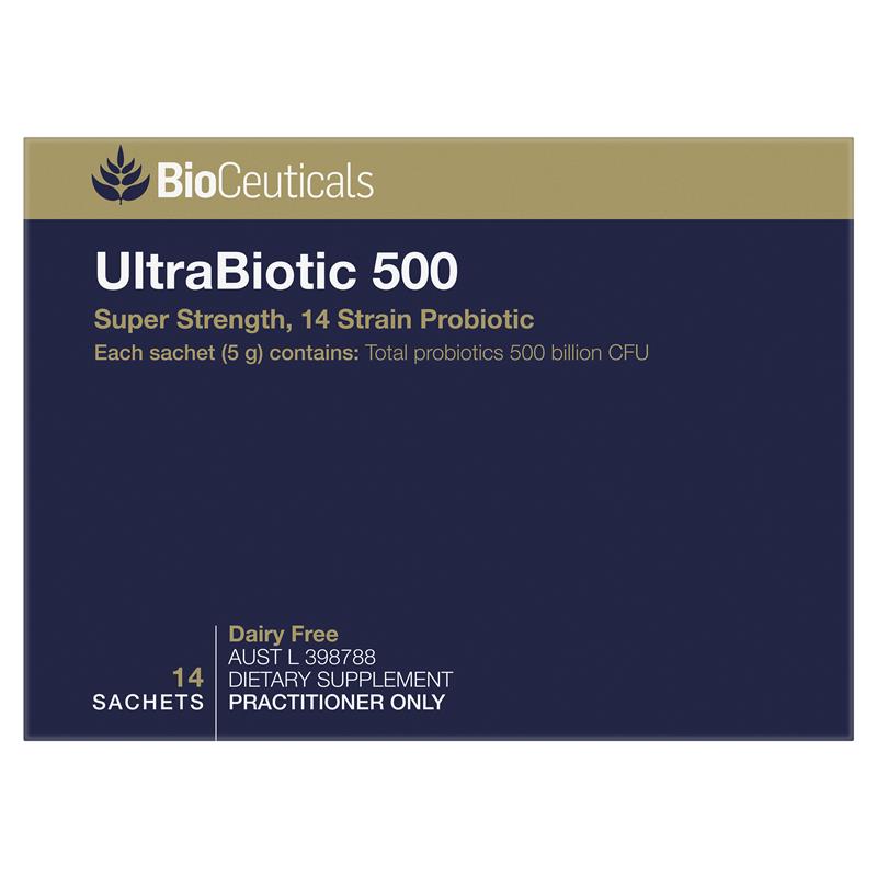 Bioceuticals UltraBiotic 500 14袋装 冰箱包装