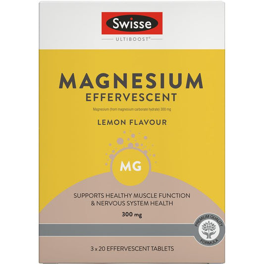 Swisse Ultiboost 镁 300 毫克 60 片泡腾片
