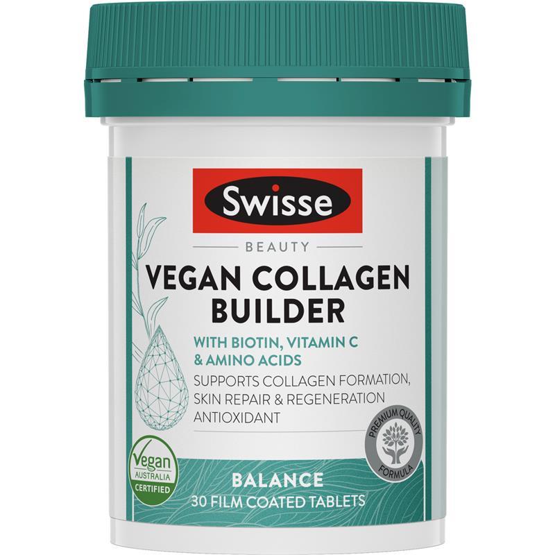 Swisse Beauty Vegan Collagen Builder 30 Tablets