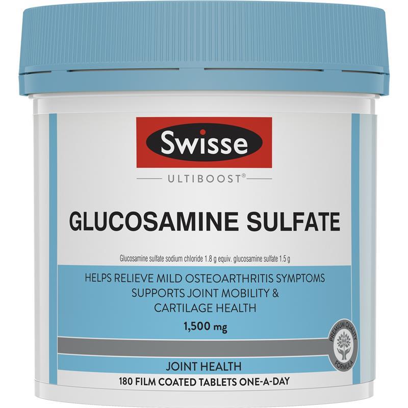 Swisse Glucosamine Sulfate 1500mg 180 Tablets