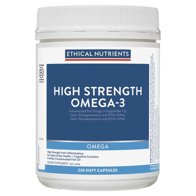 Viên nang Omega-3 cường độ cao Ethical Nutrients 220 viên