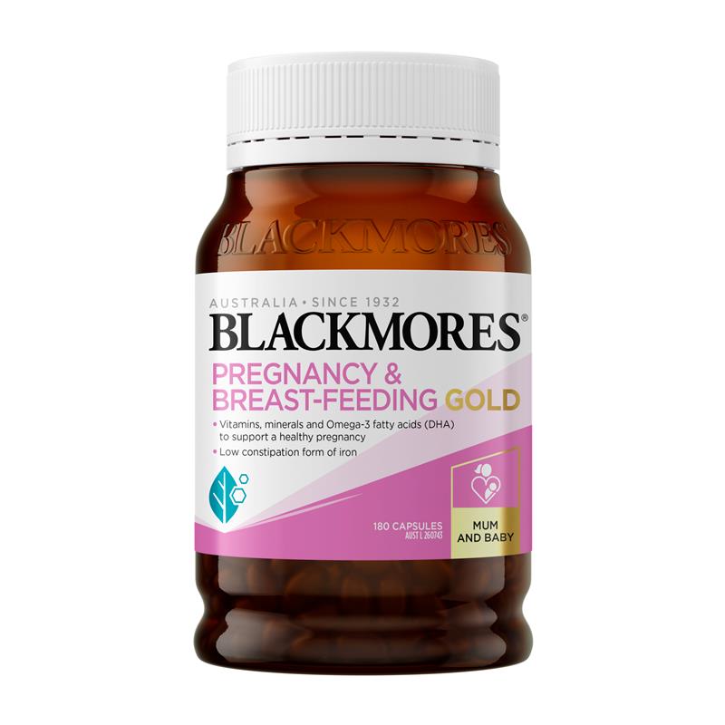 Vitamin Blackmores cho bà bầu và cho con bú Gold 180 viên nang