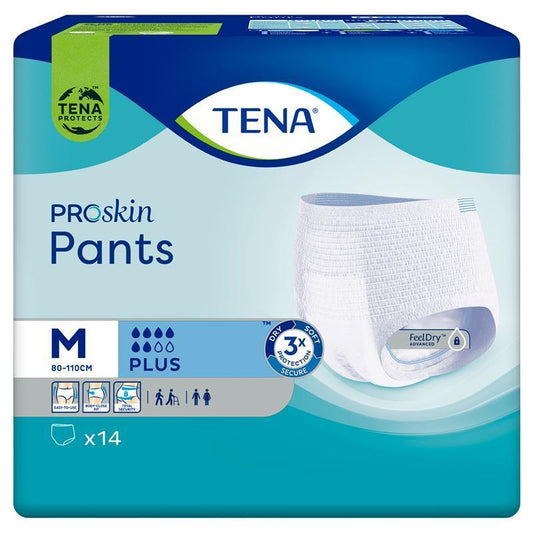 Tena Proskin Plus 中号裤子 14 条装