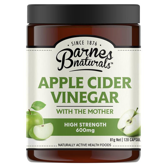 Barnes Naturals 苹果醋(含母体 600 毫克)120 粒胶囊