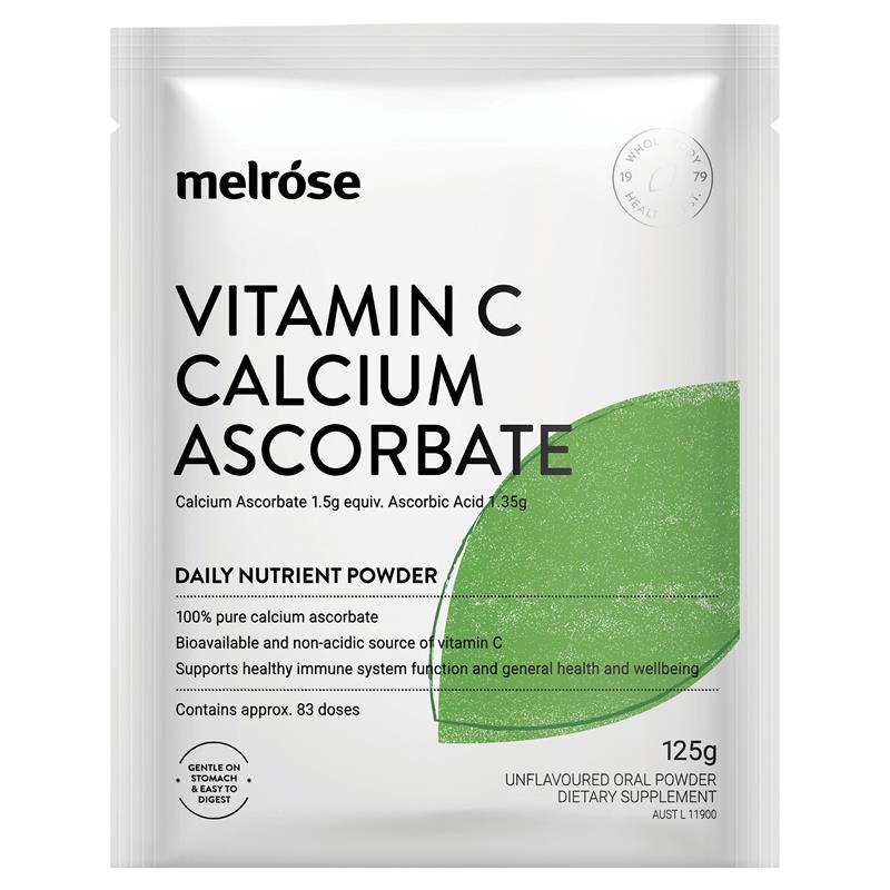 Melrose Vitamin C + Calcium Ascorbate 125g Bột