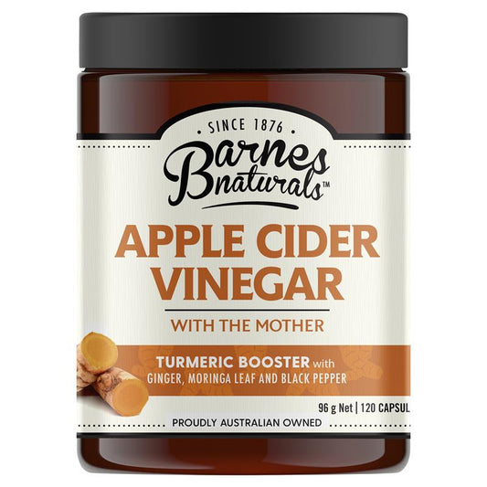Barnes Naturals 苹果醋,含姜黄精华,120 粒胶囊