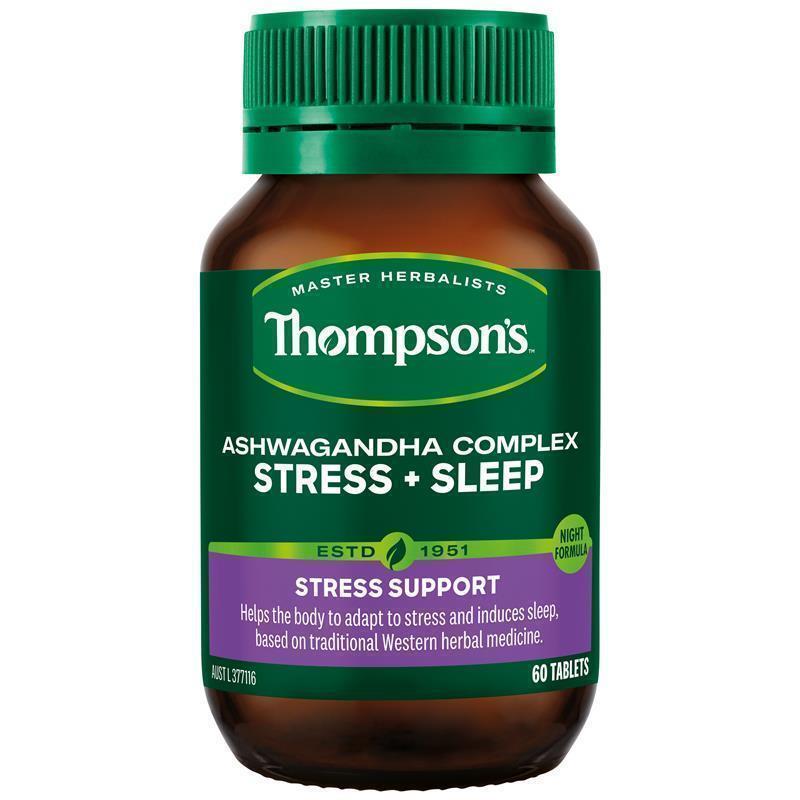 Thompsons Ashwagandha Complex Stress + Sleep 60 Tablets