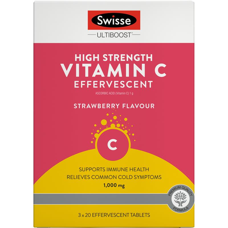 Swisse Vitamin C 60 Viên Sủi Bọt