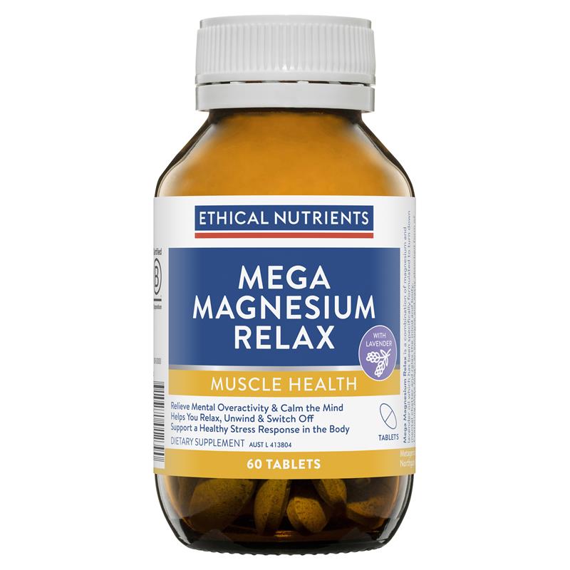 Viên uống Ethical Nutrients Mega Magnesium Relax 60 viên