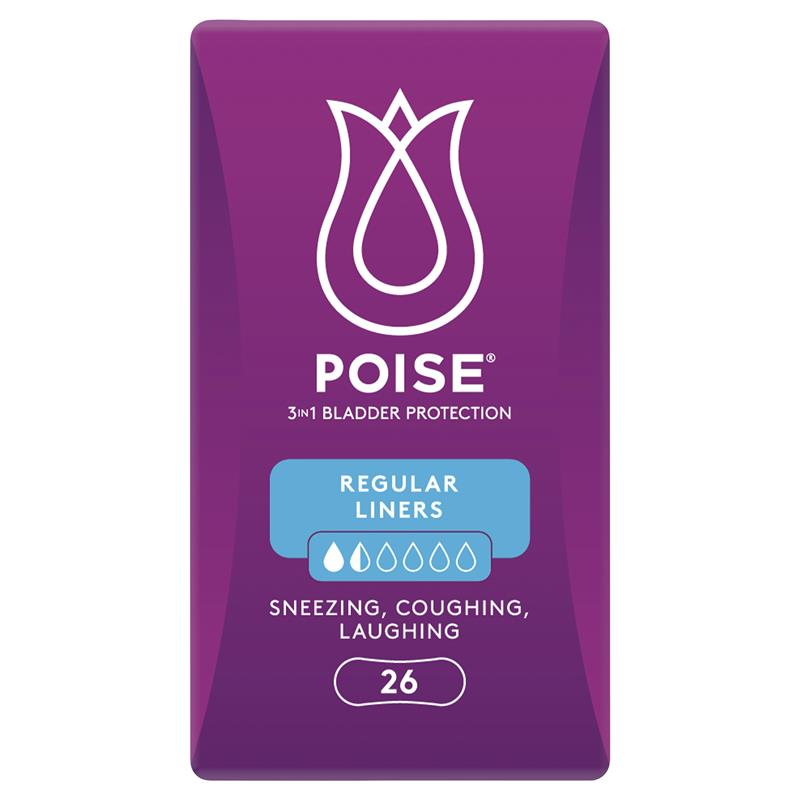 Poise Panty Liner Regular 26