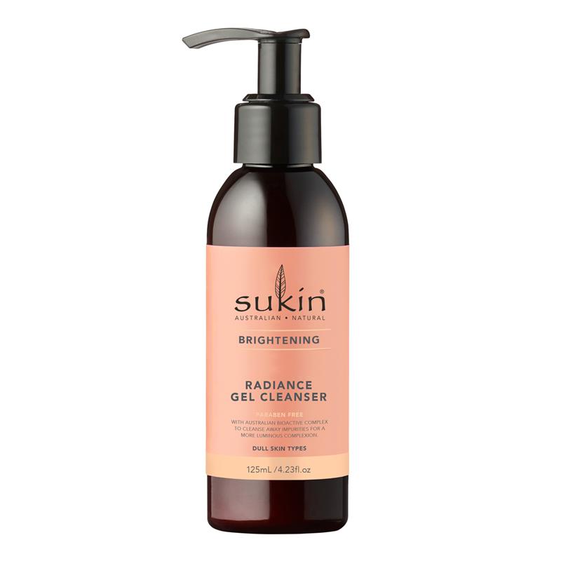 Sữa rửa mặt dạng gel làm sáng da Sukin Brightening Radiance dạng bơm 125ml