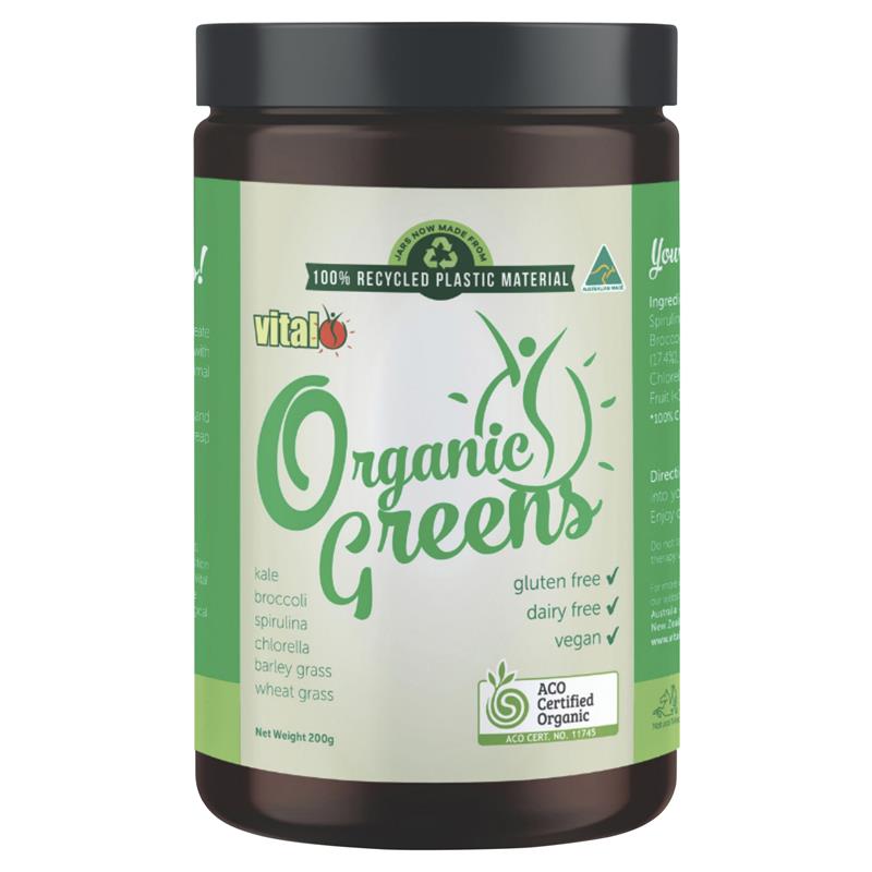 Bột rau xanh hữu cơ Vital 200g Kích thước độc quyền