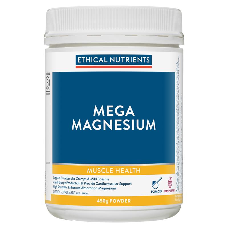 Ethical Nutrients Mega Magnesium 450g Bột Mâm xôi