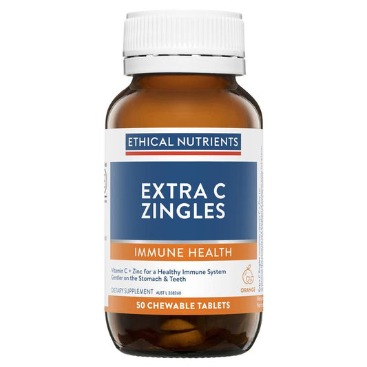 Ethical Nutrients 额外维生素C Zingles 橙味 50片