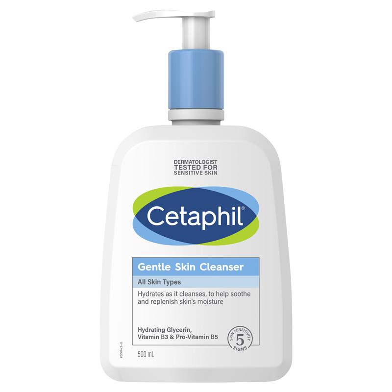 Sữa rửa mặt dịu nhẹ Cetaphil Gentle Skin Cleanser cho mặt và body 500ml