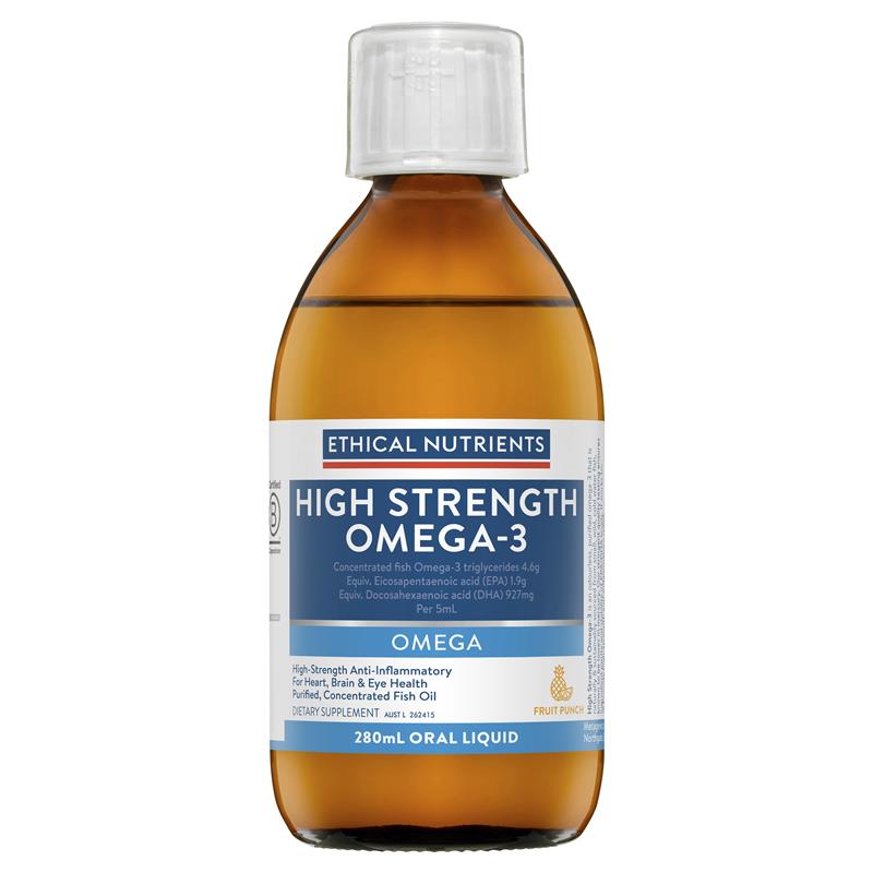 Ethical Nutrients High Strength Omega-3 Fruit Punch 280mL dạng lỏng
