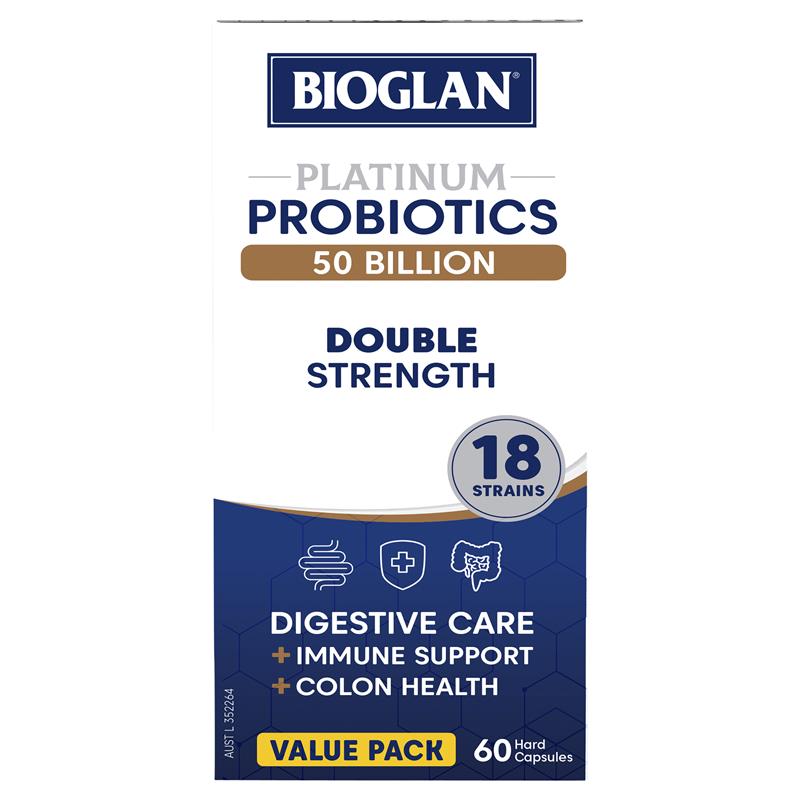 Bioglan Platinum 益生菌 500 亿 60 粒胶囊