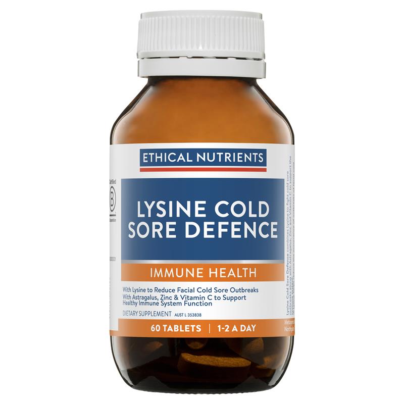 Ethical Nutrients Lysine Cold Sore Defence 60 Viên
