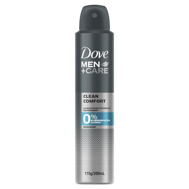 Dove for Men Deodorant Clean Comfort Zero Aluminium 200ml