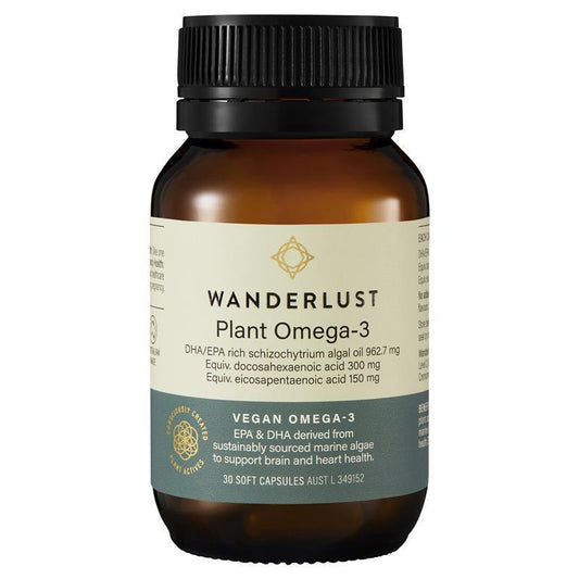Wanderlust 植物 Omega 3 30 粒胶囊
