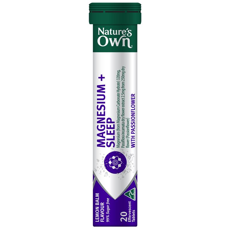 Viên sủi bổ sung Magiê + Giấc ngủ Nature's Own 20 viên