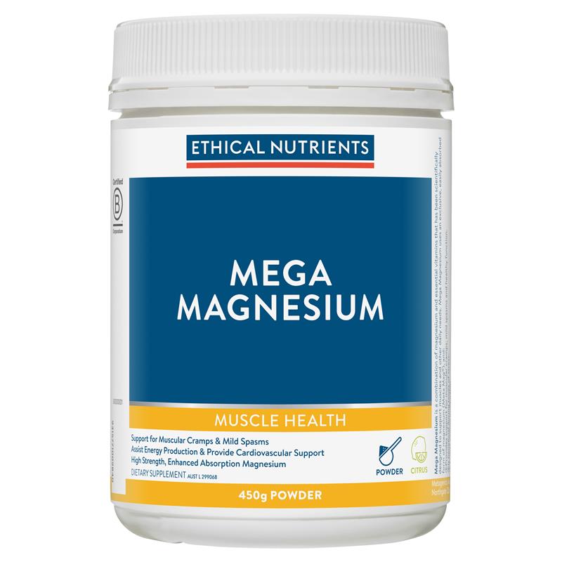 Ethical Nutrients Mega Magnesium 450g Bột Cam Quýt