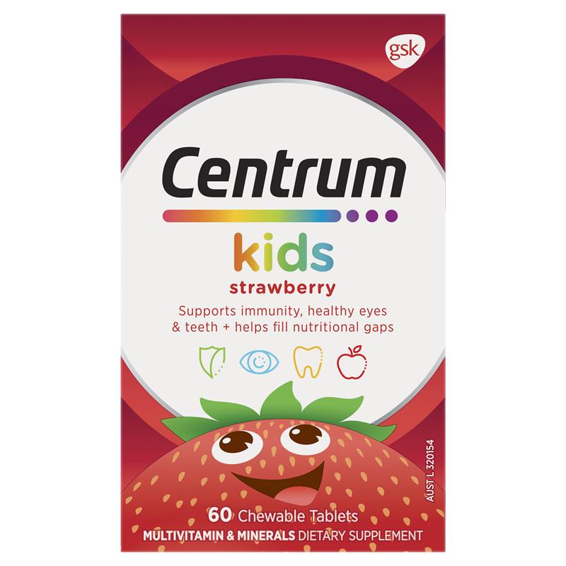 Centrum 儿童复合维生素 60 片草莓味