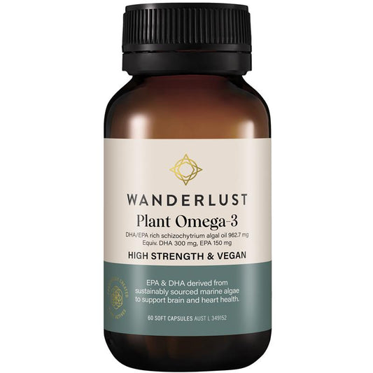 Wanderlust 植物 Omega 3 60 粒胶囊