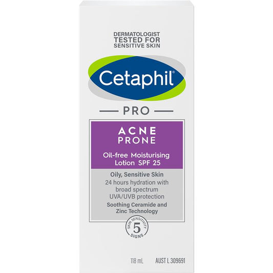 Cetaphil Pro Acne Prone 无油面部保湿乳液 SPF 25 118ml