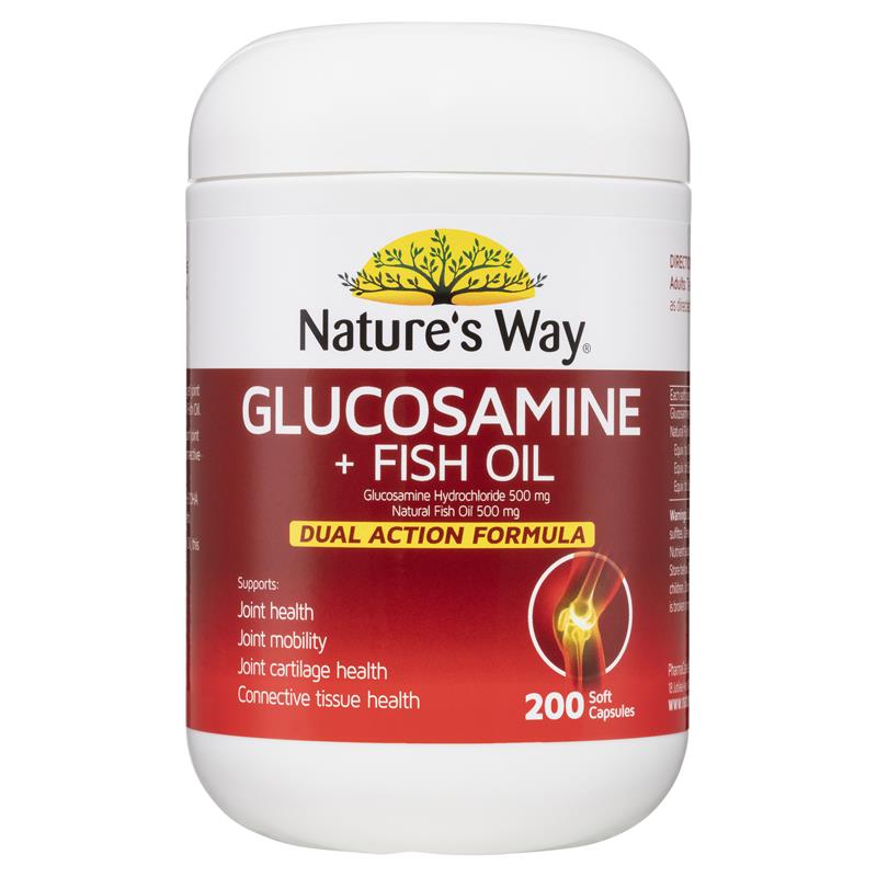 Nature's Way Glucosamine + Dầu cá 200 Viên nang mềm