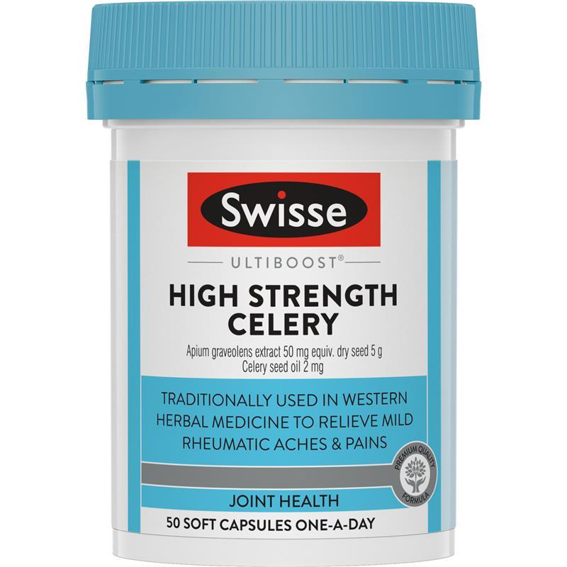 Swisse Ultiboost 高强度芹菜 5000 毫克 50 粒胶囊