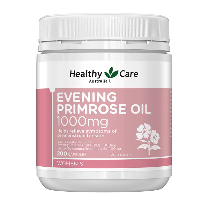 Healthy Care 月见草油 1000 毫克 200 粒胶囊