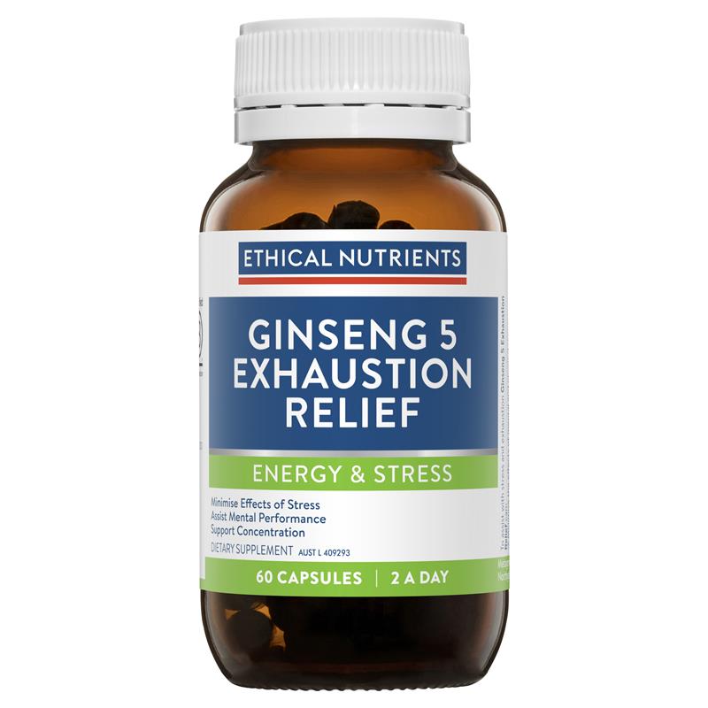 Viên uống giảm mệt mỏi Ethical Nutrients Ginseng 5 60 viên