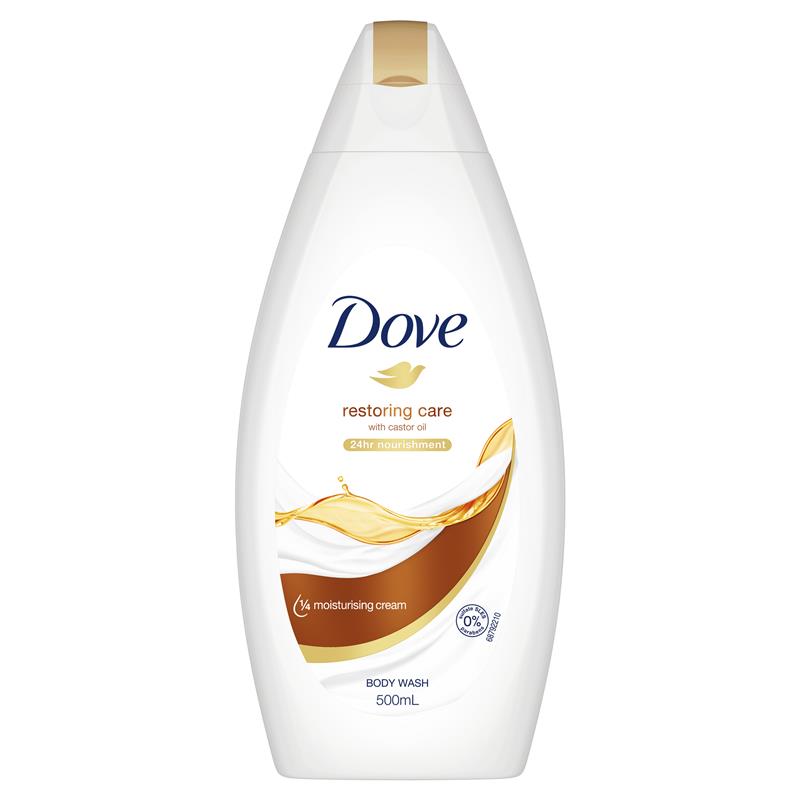 Dove Body Wash Restoring Care Castor Oil 500ml
