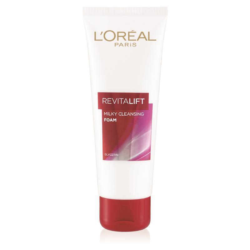 Sữa rửa mặt dạng bọt Loreal Paris Revitalift Milky 100ml