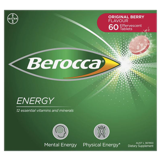 Berocca Energy Original Berry 60 片泡腾片(独家规格)